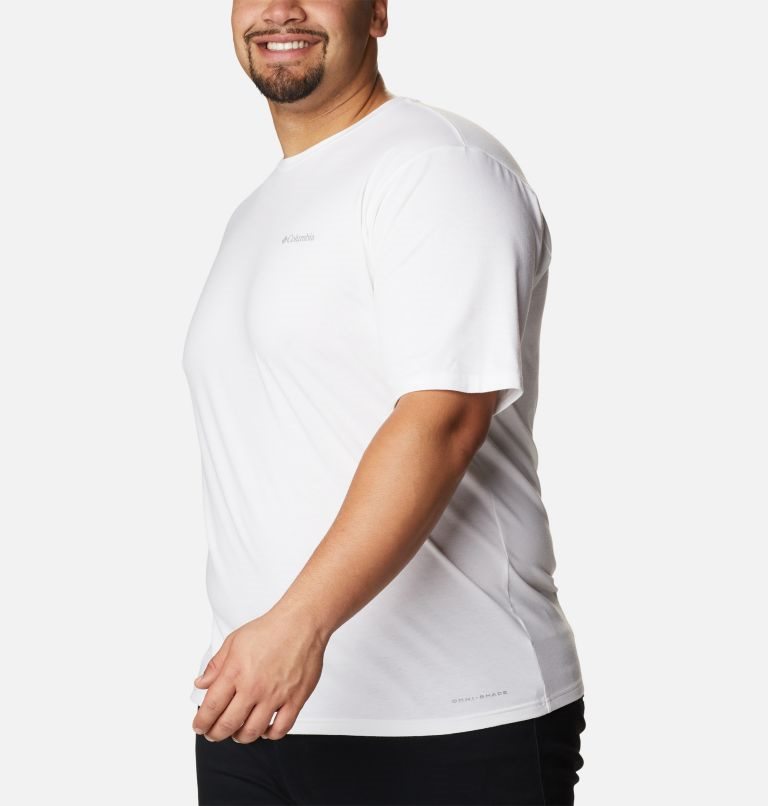 Men's Columbia Sun Trek Short Sleeve T Shirts White | Plus Size CA-HAL08
